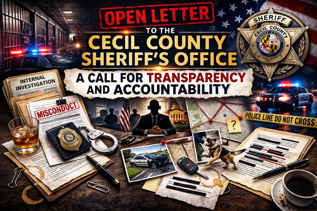 An Open Letter to the Cecil County Sheriff’s Office: A Call for Transparency and Accountability