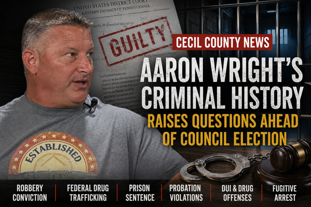 Cecil County Council Candidate Aaron Wright’s Criminal History